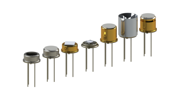 Close-up of thermal IR emitters from Micro-Hybrid in different versions