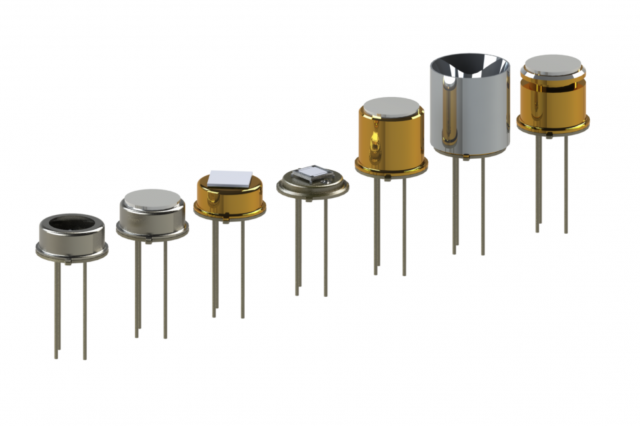 Close-up of thermal IR emitters from Micro-Hybrid in different versions