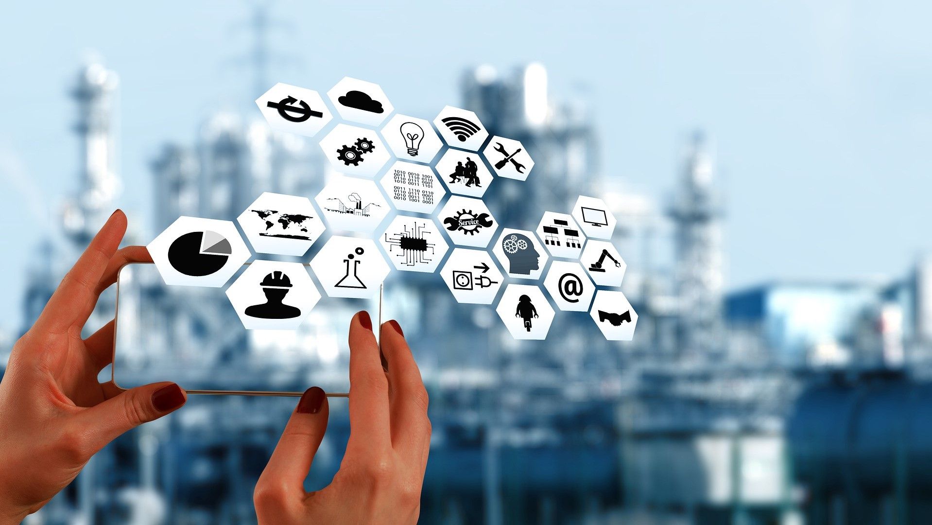 Symbolic graphic for network and industry clusters